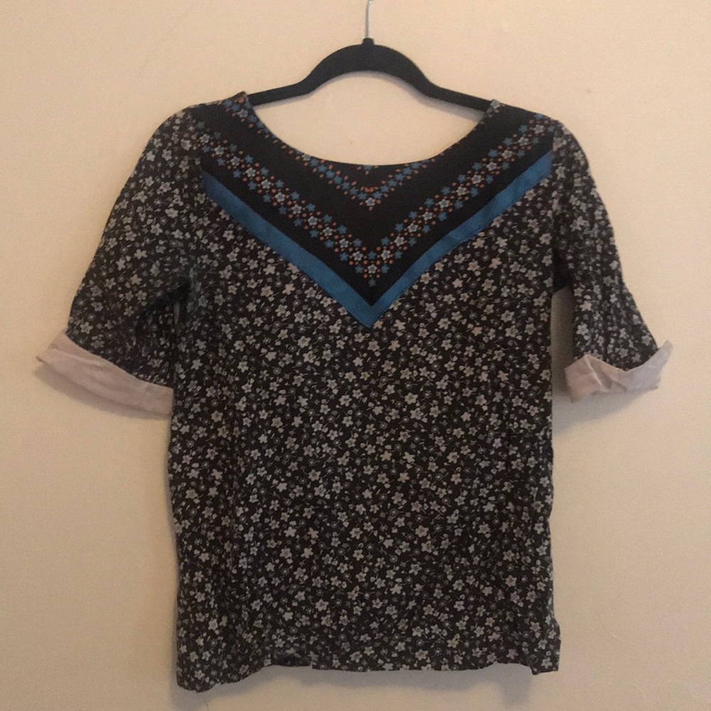 Vintage Floral Blouse